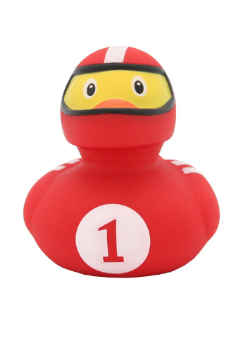 Іграшка для купання Качка Гонщик червоний, 8,5x8,5x7,5 см Funny Ducks (250618836)