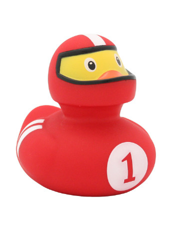 Игрушка для купания Утка Гонщик красный, 8,5x8,5x7,5 см Funny Ducks (250618836)