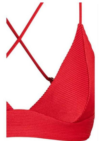 Красный лиф бикини из треугольников H&M
