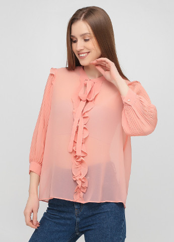 Светло-розовая демисезонная блуза Zara