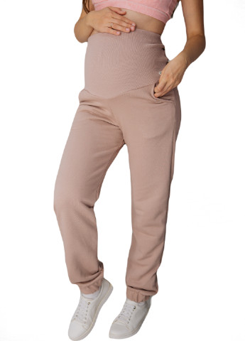 Утеплені спортивні штани-джогери для вагітних з кишенями HN (246266864)
