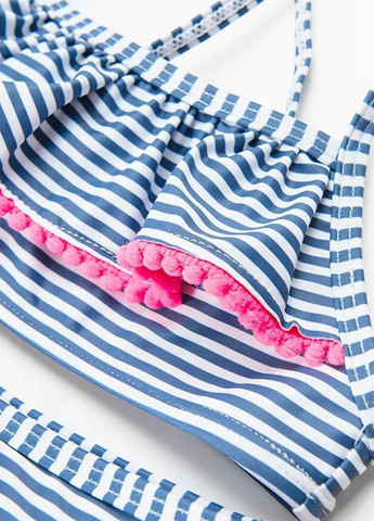 Синий летний купальник (лиф, юбка-шорты) раздельный Cool Club