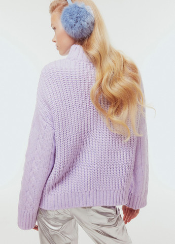 Сиреневый зимний свитер H&M