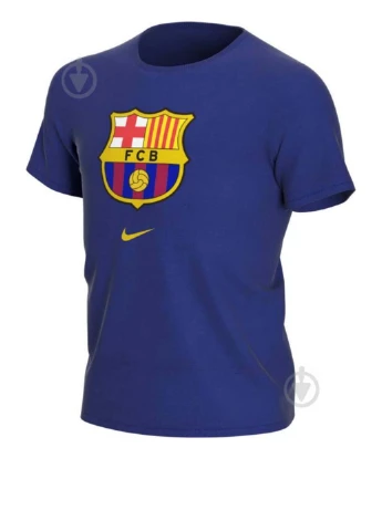 Темно-синяя демисезонная футболка cd3199-455 Nike FCB B NK TEE EVERGREEN
