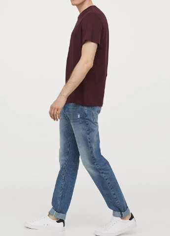Бордова футболка H&M