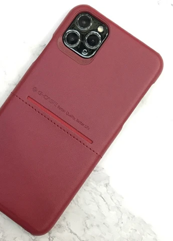 Шкіряна накладка Cardcool Series для Apple iPhone 11 Pro (5.8 ') Червоний (is_00000034077_2) G-Case (229727389)