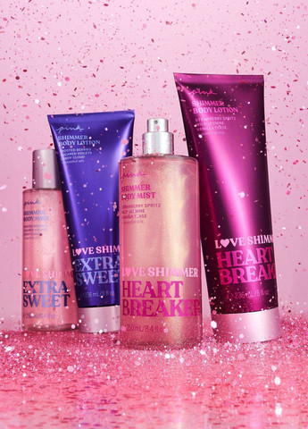 Набір для тіла Love Shimmer Heart Breaker (лосьйон, міст), 236 мл/250 мл Victoria's Secret (321751692)