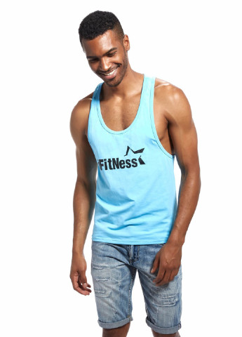 Мужская голубая майка iFitNess Eussieinq (250595829)