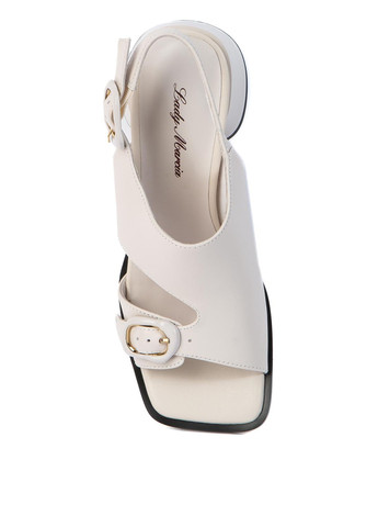 Молочные босоножки LEDY MARCIA с ремешком с пряжкой