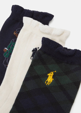 Комбіновані шкарпетки (3 пари) Ralph Lauren малюнки (341894877)