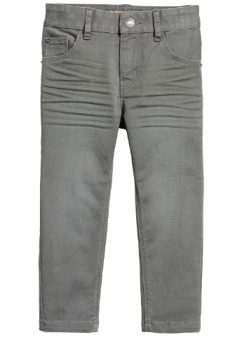 Джинси H&M прямі однотонні сірі джинсові