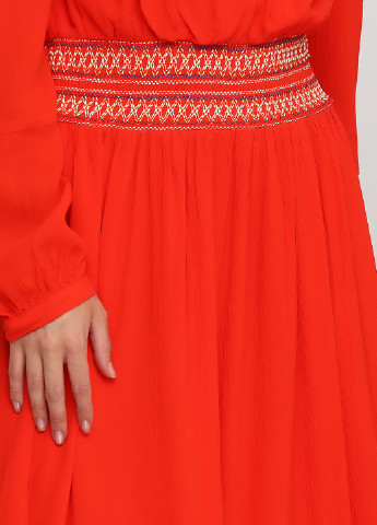 Оранжевое кэжуал платье Gap однотонное
