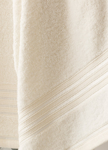 English Home полотенце romantic stripe (2 шт.) 50х85 см, 70х150 см однотонный бежевый производство - Турция