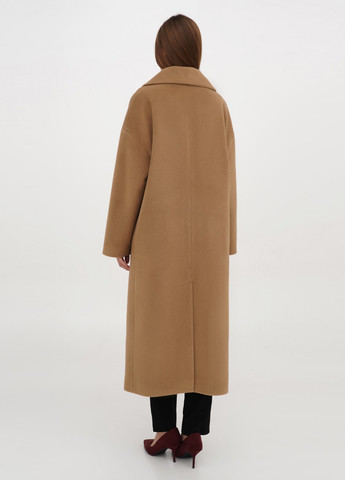 Темно-бежевое демисезонное Пальто двубортное ESSME