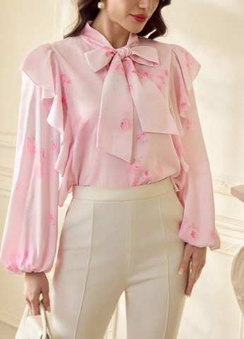 Блідо-рожева блуза SHEIN