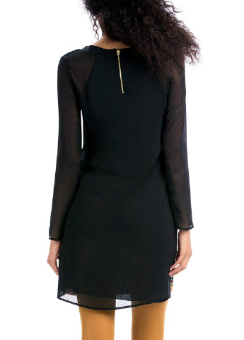 Черное кэжуал платье Desigual с абстрактным узором