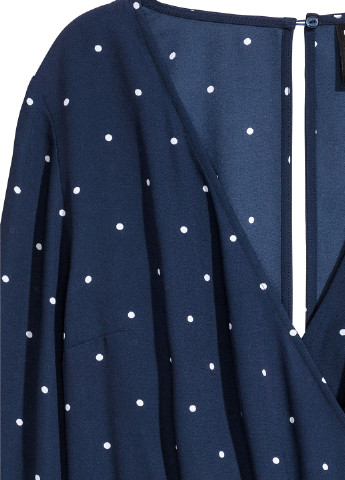 Комбінезон H&M комбінезон-шорти темно-синій кежуал