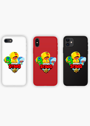 Чехол силиконовый Apple Iphone 8 Леон Бравл Старс (Leon Brawl Stars) (6151-1701) MobiPrint (219507643)