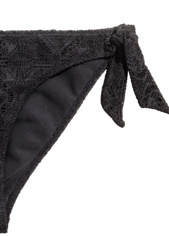 Черные купальные трусики с геометрическим узором H&M