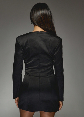 Чорна вечірня сукня футляр SHEIN однотонна