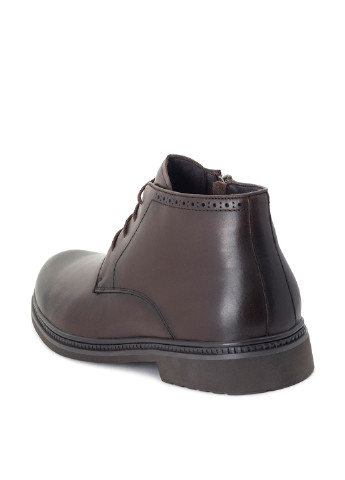 Темно-коричневые зимние ботинки броги Tomfrie