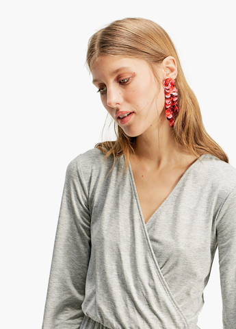 Комбінезон Stradivarius комбінезон-брюки меланж сірий кежуал поліестер