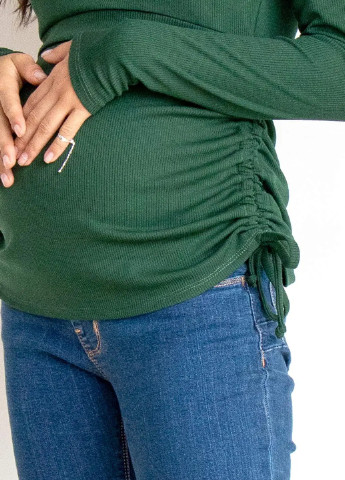 Зеленая кофта для беременных и кормящих с секретом кормления из мягкого трикотажа To Be (253914796)