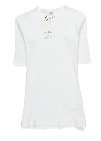 Белая летняя футболка D-Xel