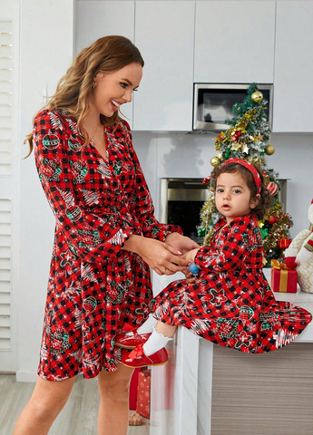 Красное платье SHEIN (331535778)