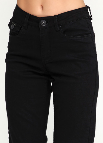 Черные демисезонные зауженные джинсы Marc Lauge