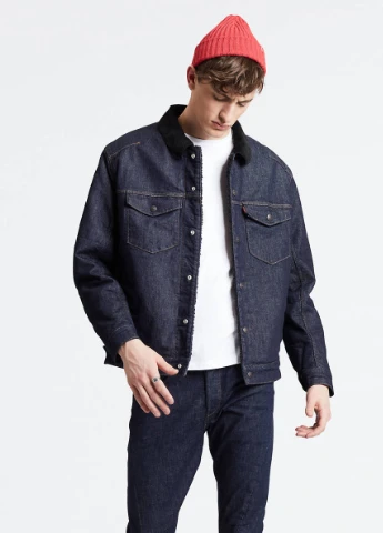 Темно-синя демісезонна куртка Levi's