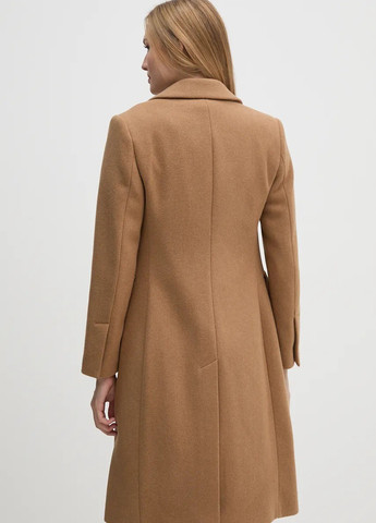 Песочное демисезонное Пальто однобортное Sisley