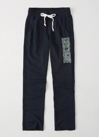 Темно-синие спортивные демисезонные брюки Abercrombie & Fitch