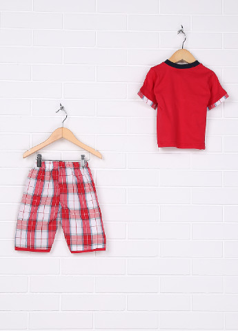 Красный летний комплект (футболка, шорты) No Brand