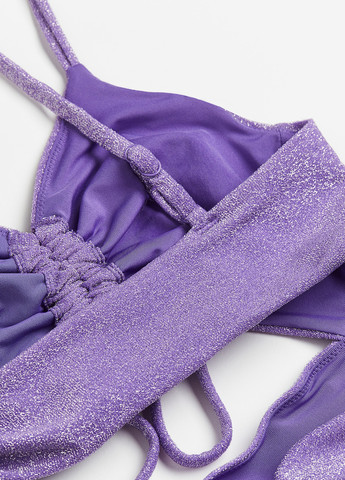 Фіолетовий літній купальник суцільний H&M