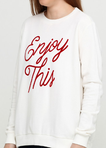 Белый свитшот C&A надпись (132041460)