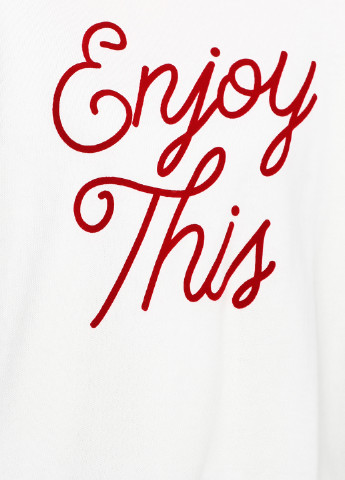 Белый свитшот C&A надпись (132041460)