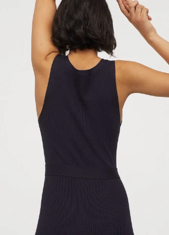 Темно-синя кежуал сукня H&M