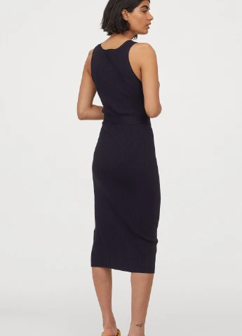Темно-синя кежуал сукня H&M