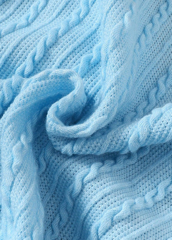 Светло-синий демисезонный костюм (рубашка, жилет, юбка) юбочный, тройка, с рубашкой SHEIN