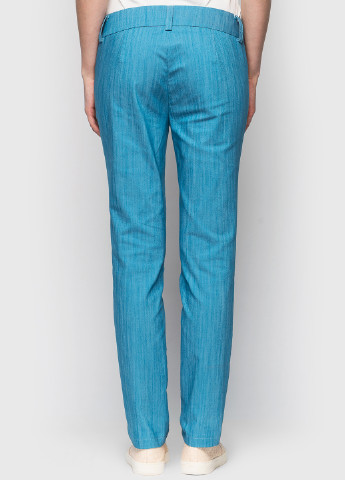 Темно-голубые кэжуал летние зауженные брюки Vovk