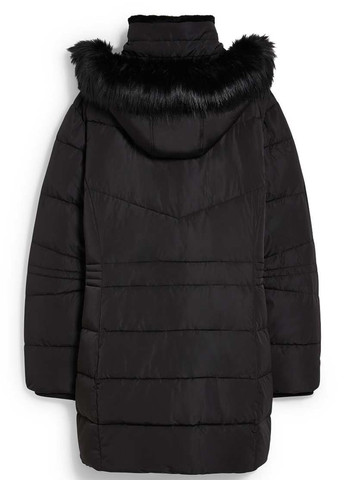 Черная зимняя куртка куртка-пальто C&A