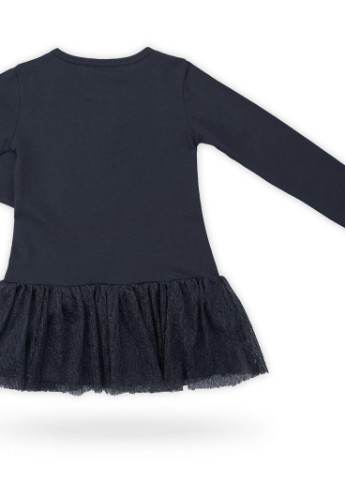 Синіти футболка з мереживною спідницею "chocolate" (9637-98g-blue) Breeze (205773225)