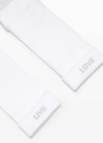 Белые носки (3 пары) Lululemon Athletica логотипы (348077114)