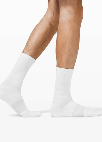 Белые носки (3 пары) Lululemon Athletica логотипы (348077114)