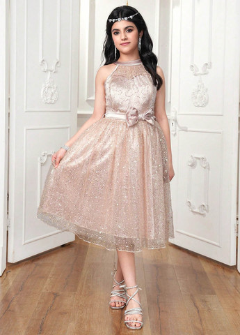 Кремова сукня SHEIN (366268252)