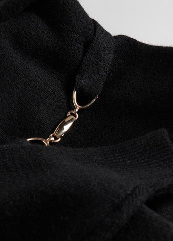 Черное кэжуал платье платье-свитер Reserved однотонное