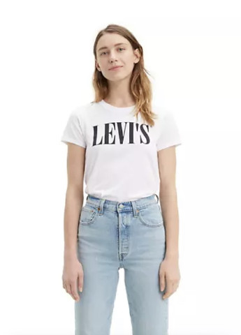 Белая всесезон футболка Levis