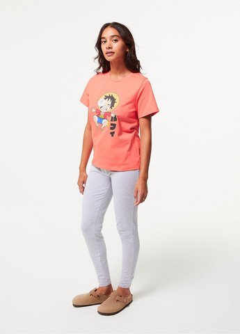 Оранжевый демисезонный комплект (футболка, брюки) Jennyfer