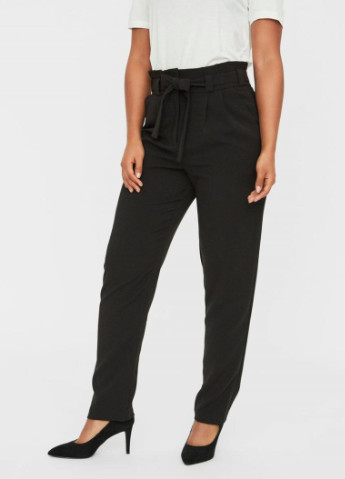 Черные кэжуал демисезонные брюки Vero Moda